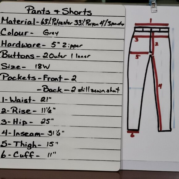 42x31 18W Houndstooth Trousers NWOT # 168 - Picture 9 of 9